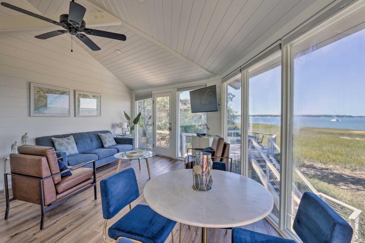 Luxe Treetop Escape With Fire Pit And Ocean Views! Hilton Head Island Exterior photo