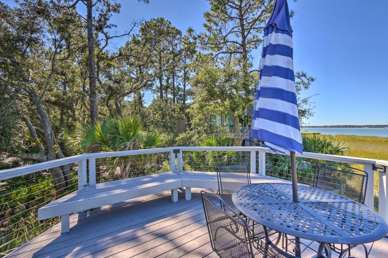 Luxe Treetop Escape With Fire Pit And Ocean Views! Hilton Head Island Exterior photo