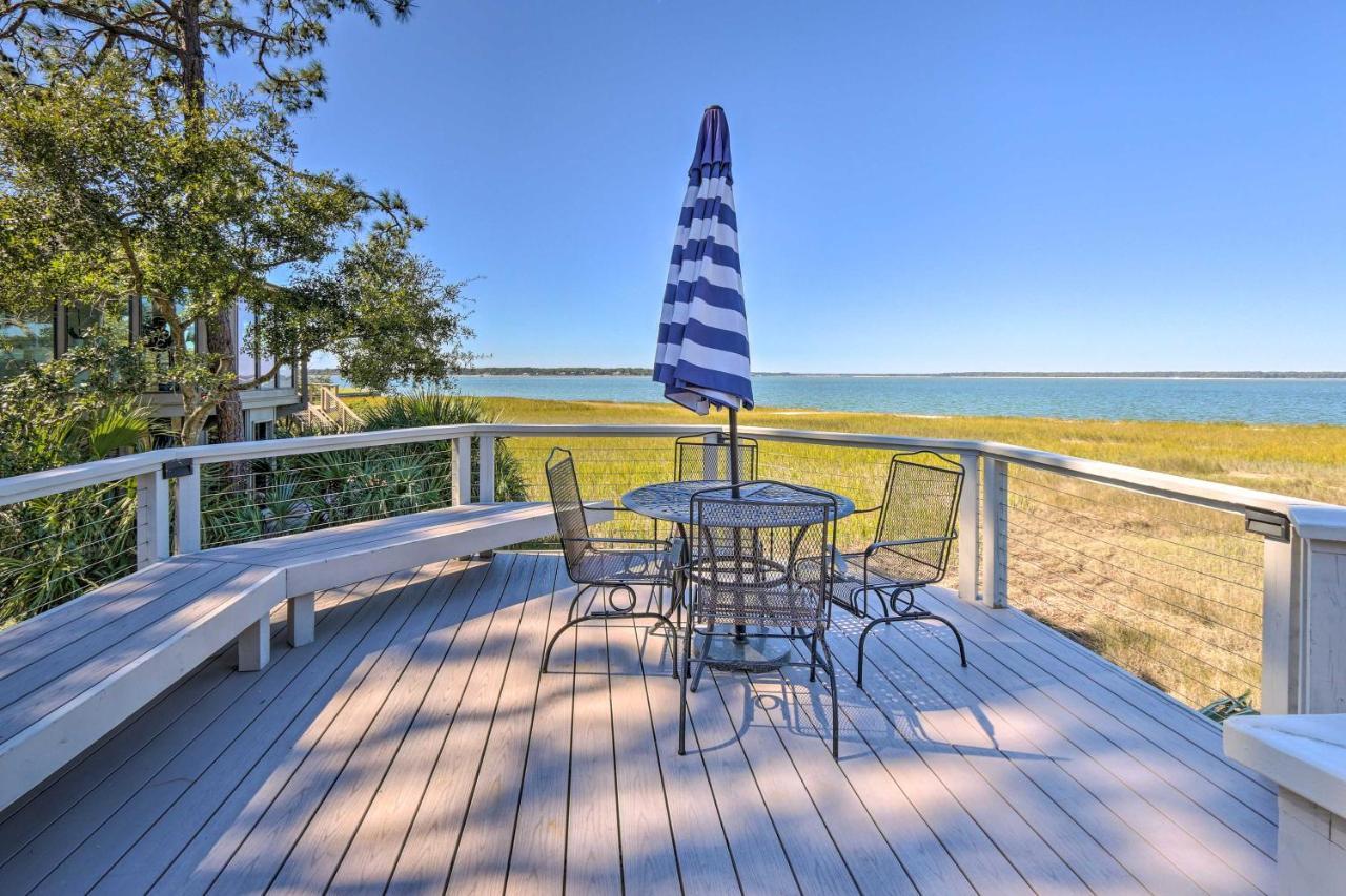 Luxe Treetop Escape With Fire Pit And Ocean Views! Hilton Head Island Exterior photo