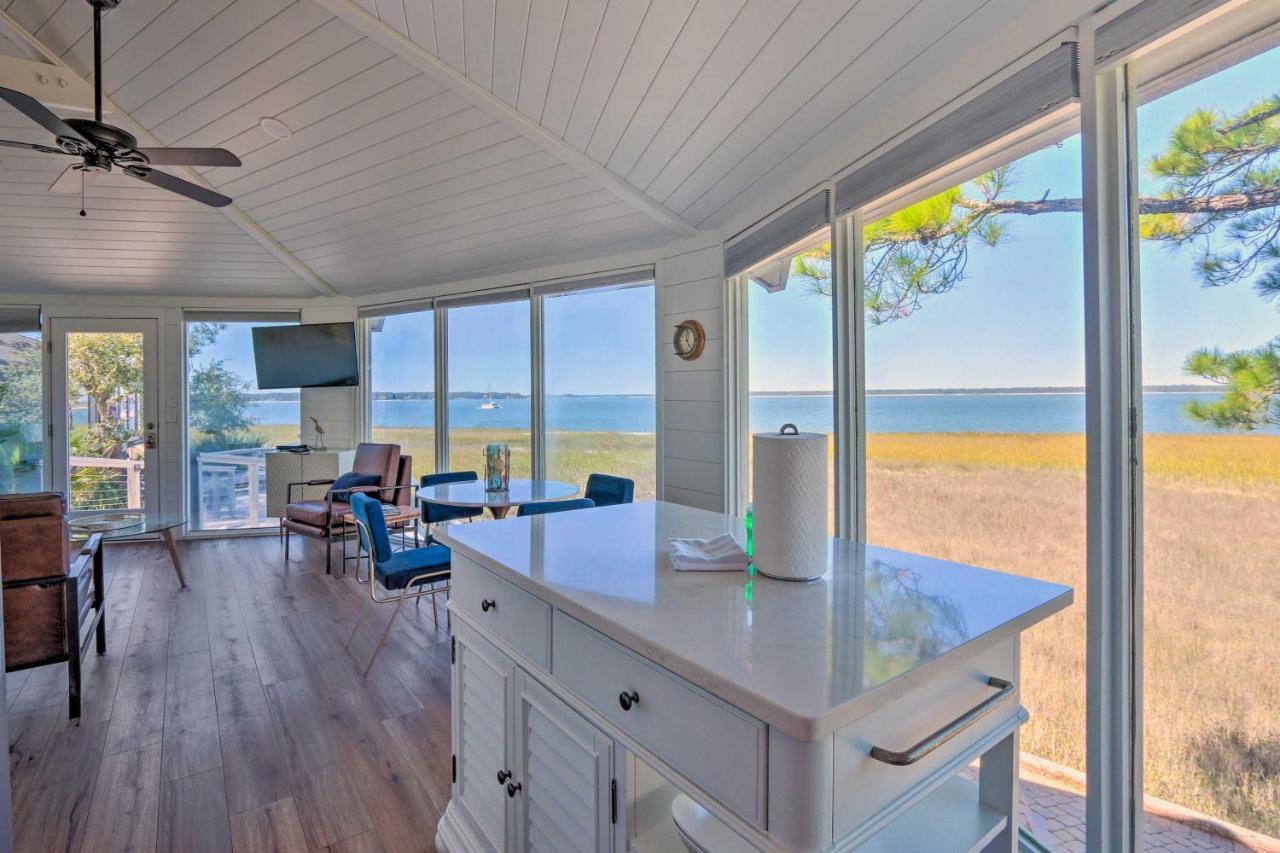 Luxe Treetop Escape With Fire Pit And Ocean Views! Hilton Head Island Exterior photo